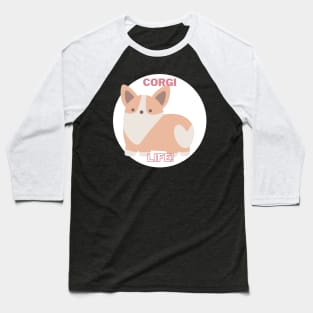 Corgi Life - Heart Butt Baseball T-Shirt